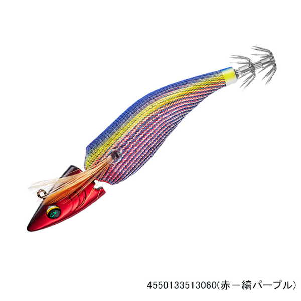 エメラルダスボートJT 3.0号25g(赤-縞パープル)